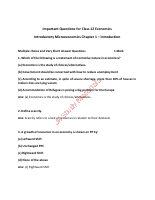 12th Class Micro Economics Important Notes.pdf